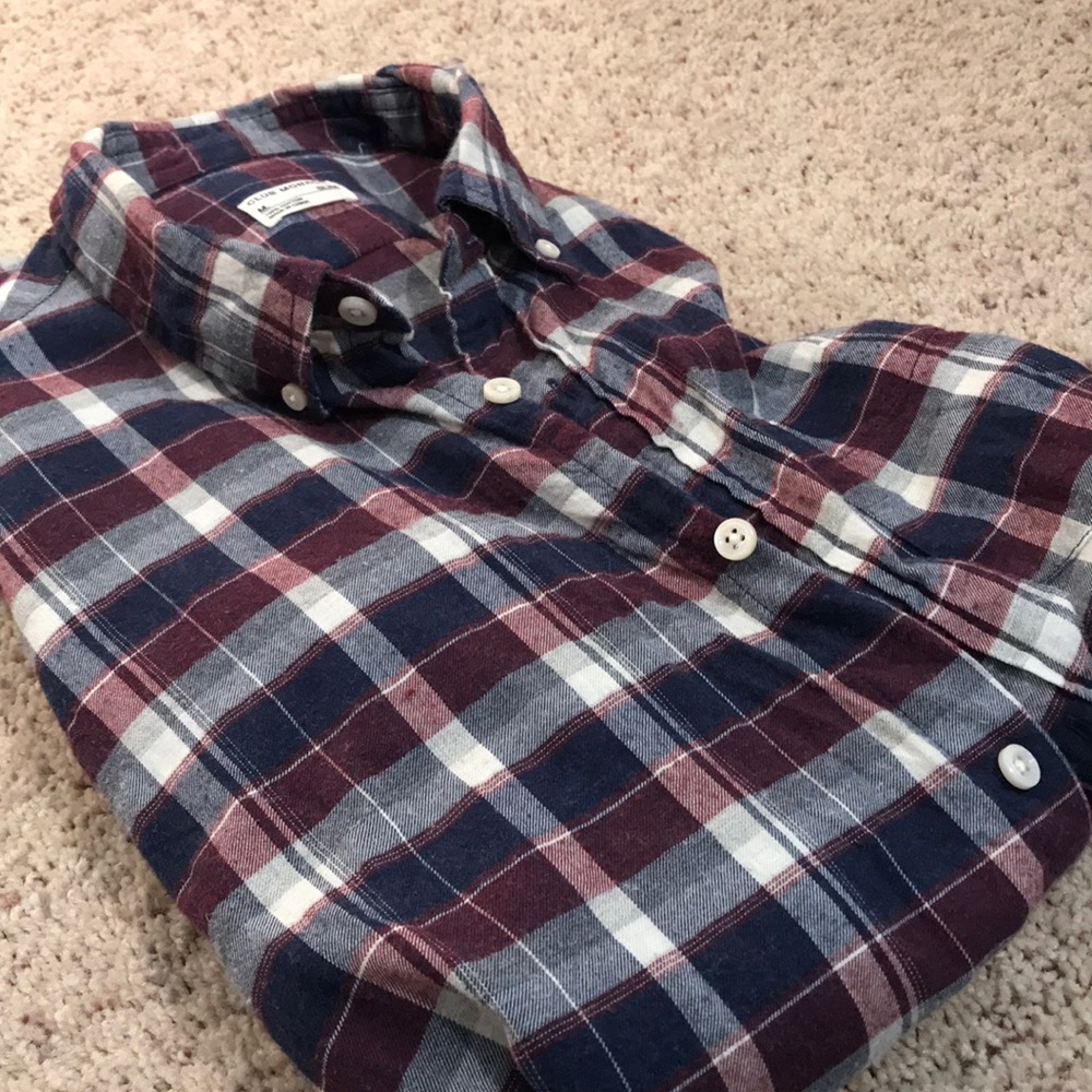 Club Monaco Cotton Flannel Shirt